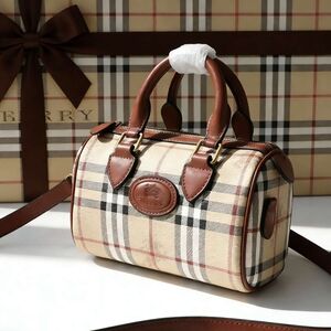 Burberry Check Mini Bowling Bag